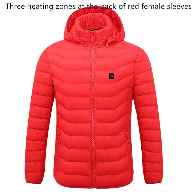Smart heating cotton jacket USB electric heating jacket