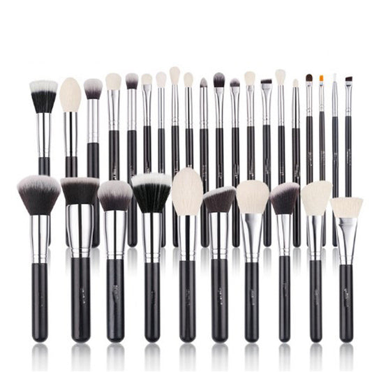 30 Animal Hair Makeup Brushes Set Recommended